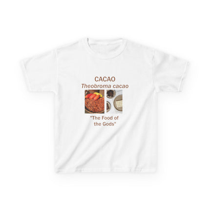 Cacao Kids Cotton Tee – “Food of the Gods” Graphic Shirt