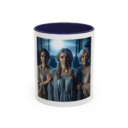 Mystic Sisters Coffee Mug — Moonlit Forest Portrait (11oz, 15oz)
