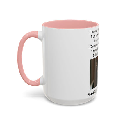 Accent Mug – Black Cat Print – Ceramic Drinkware – 15oz