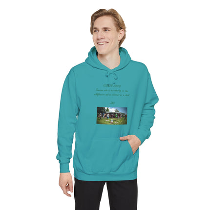 Flower Child Hoodie — 1960s Festival Wildflower Photo Design