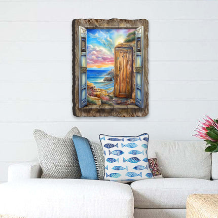 Coastal Serenity Window Wall Art by G. DeBrekht Coastal Decor - 8492106W-3