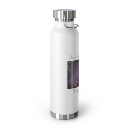 Starry Night Insulated Water Bottle - 22oz, Inspirational Quote
