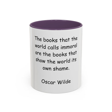 Oscar Wilde Quote Coffee Mug — Literary Quote Accent Mug (11/15oz)