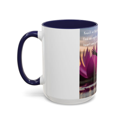 Ageless Hippie Soul Mug | 15oz Accent Cup with Peaceful Watercolor