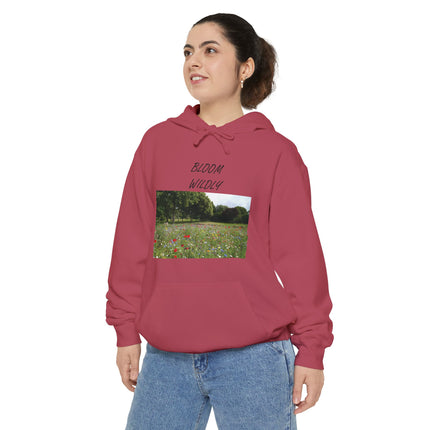 Bloom Wildly Hoodie — Floral Meadow Photo Sweatshirt