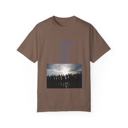 Unisex Pray for Peace T-Shirt – Garment-Dyed Comfort