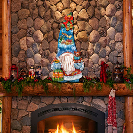 Christmas Gnome Holiday Door Decor by G. DeBrekht - Christmas Decor - 8611012H-1