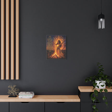 Beltane Fire Canvas Print — Inspirational Pagan Wall Art