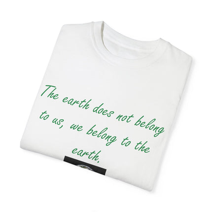 Eco-Friendly T-Shirt – “We Belong to the Earth” Design