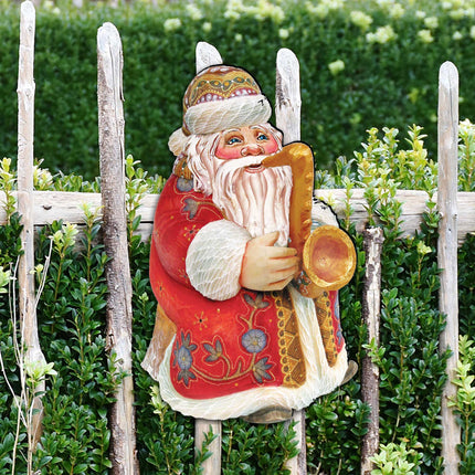 Jazzman Santa Christmas Door Decor by G. DeBrekht - Christmas Santa Snowman Decor - 8116211H-0
