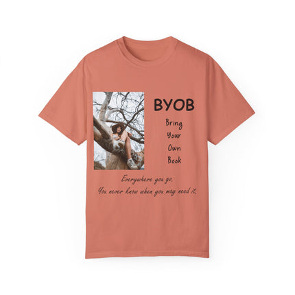 BYOB T-Shirt – “Bring Your Own Book” – Unisex Literary Design