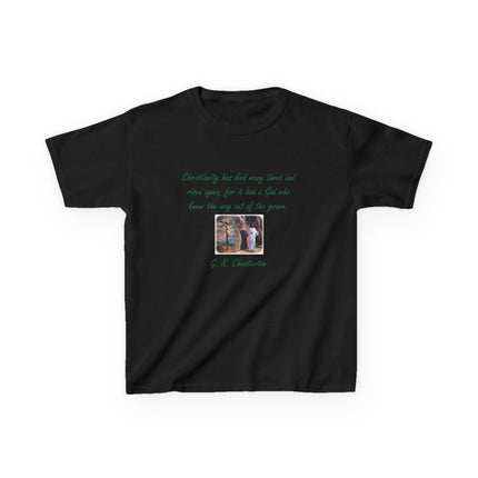 Inspirational Kids Tee – Chesterton Quote – Heavy Cotton – XS–XL