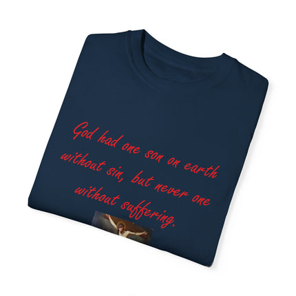 Saint Augustine Quote Tee – Unisex Garment-Dyed Shirt of Faith