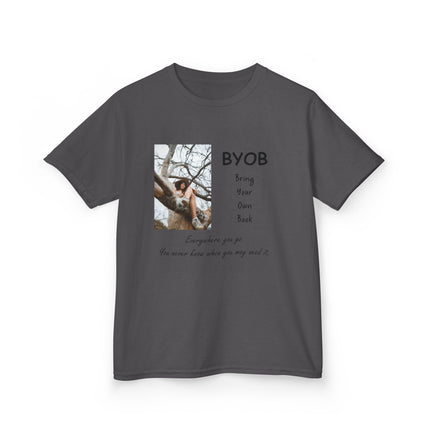 Kids BYOB Tee – “Bring Your Own Book” – Heavy Cotton T-Shirt