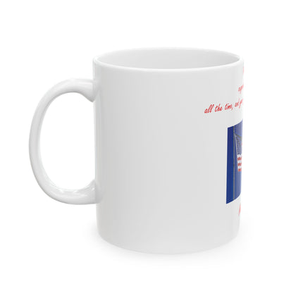 Mark Twain Quote Mug – 11oz Patriotic Ceramic Cup for Daily Joy
