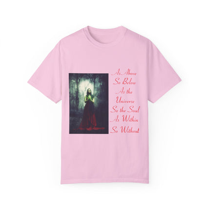 Mystic Quote T-Shirt – “As Above So Below” Graphic Tee (Unisex)