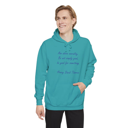 Hoodie – “Aim Above Morality” Inspirational Quote Pullover