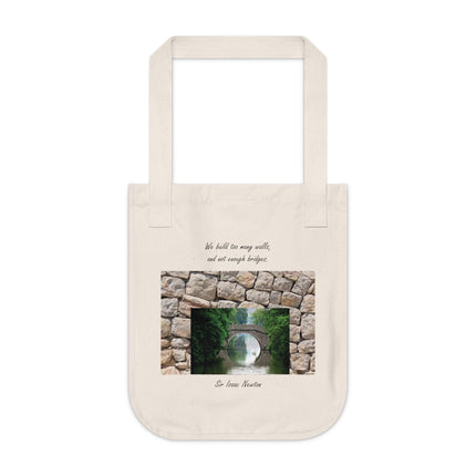 Newton Quote Tote – Organic Canvas Bag with Bridge-Inspired Design