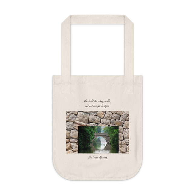 Newton Quote Tote – Organic Canvas Bag with Bridge-Inspired Design