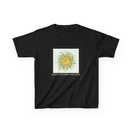 Kids Summer Solstice Tee - Happy Sun Design for Celebrations
