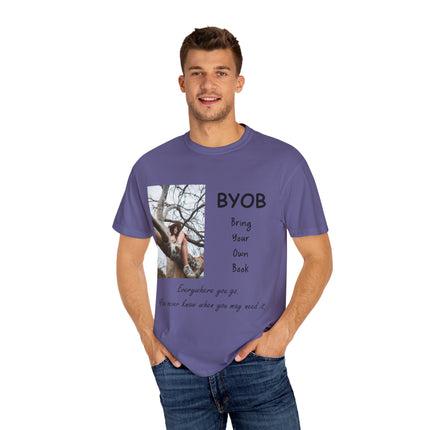 BYOB T-Shirt – “Bring Your Own Book” – Unisex Literary Design