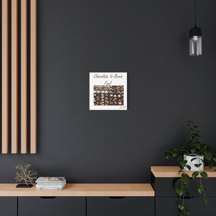Chocolate Is Brain Fuel Canvas