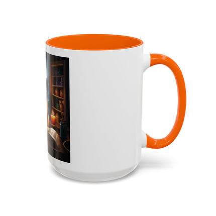 Moonlit Witch Cats Coffee Mug — Gothic Cat Magic Tea Cup (11/15oz)