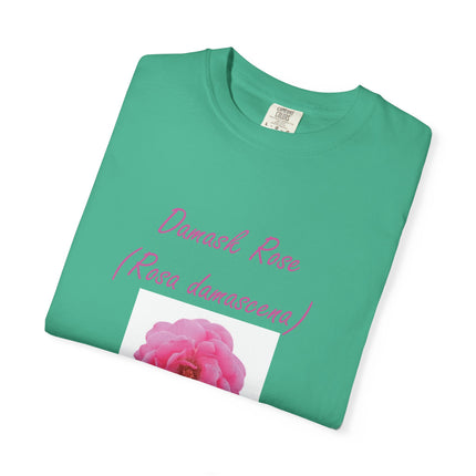 Damask Rose Unisex T-shirt - The Queen of Flowers Design