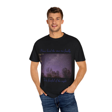 Unisex Starry Night T-Shirt - "I have loved the stars too fondly" Quote