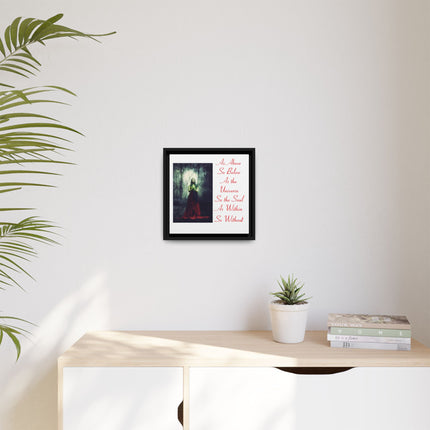 Framed Matte Canvas Art — "As Above So Below" Gothic Mystic Wall Print
