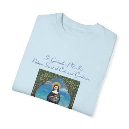 Saint Gertrude Cat Lady Tee – Unisex, Whimsical Design