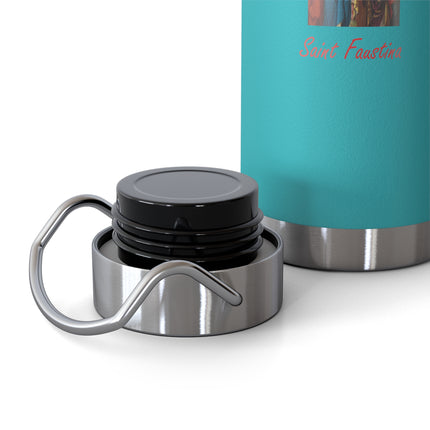 Inspirational Insulated Water Bottle - 22oz Copper With Faith Design
