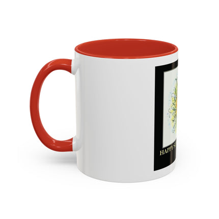 Happy Summer Solstice Coffee Mug — Sun Illustration Accent Mug (11/15oz)