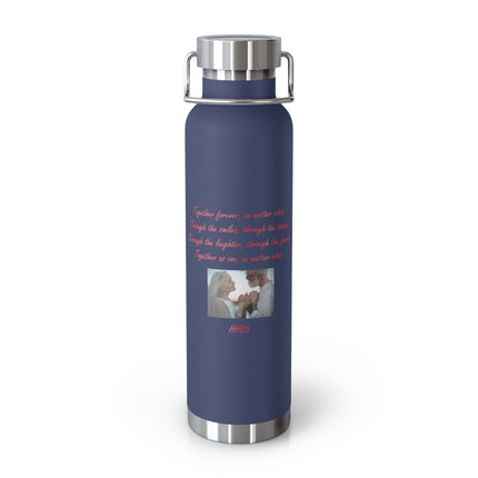Copper Vacuum Insulated Bottle - 22oz - 'Together Forever' Inspirational Design