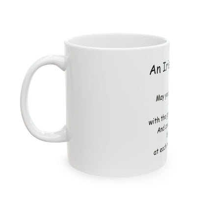 Irish Blessing Ceramic Mug — 'An Irish Blessing' Prayer Coffee Cup (11oz/15oz)