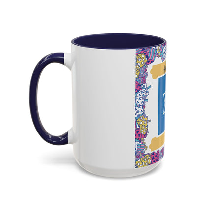 Happy Hanukkah Mug – 15oz Accent Ceramic Cup for Festive Joy
