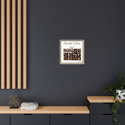 Chocolate Is Brain Fuel Canvas Print