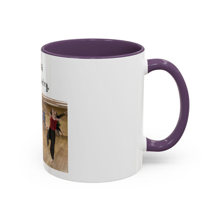 Dancing Is Silent Poetry Accent Coffee Mug — Inspirational Dance Quote Mug