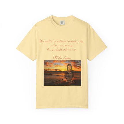 Serene Meditation Quote T-Shirt for Mindfulness Enthusiasts