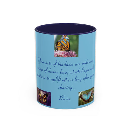 Inspirational Butterfly Coffee Mug – Rumi Quote – 11oz