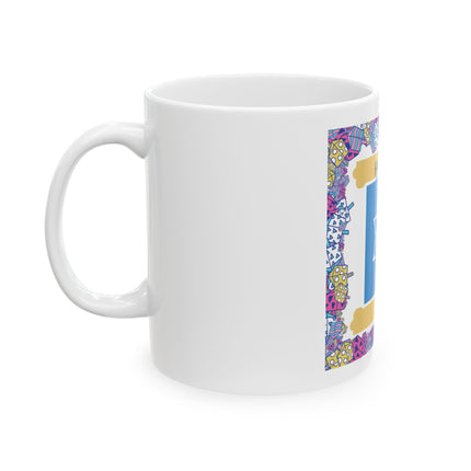 Hanukkah Star of David Ceramic Mug — Festive Judaica Coffee Cup (11oz & 15oz)