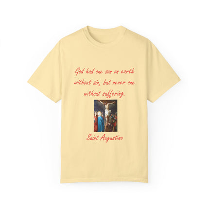 Saint Augustine Quote Tee – Unisex Garment-Dyed Shirt of Faith