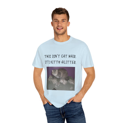 Kitty Glitter T-Shirt – Unisex Cat Lover Tee with Playful Quote