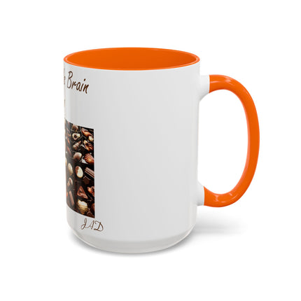 Chocolate Is Brain Fuel Accent Mug – 15oz – Sweet & Smart Gift
