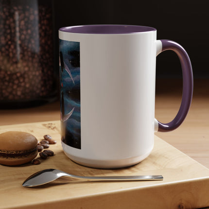Moonlit Cat Coffee Mug — Whimsical Night Sky Art for Cat Lovers (11/15oz)