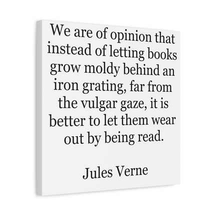 Jules Verne Quote Canvas — Literary Wall Art