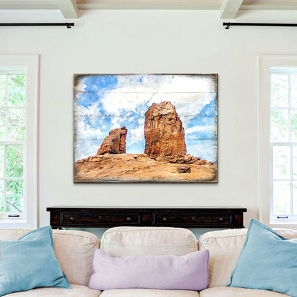 Hogge Canyons Landscape Wooden Wall Art by Nature Wonders - Nature Wildlife Decor  - 95276B-0