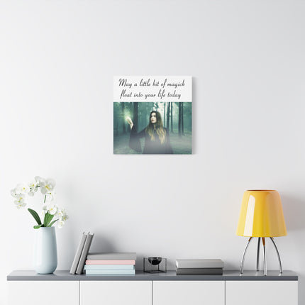 Magick in the Forest Matte Canvas Wall Art — "May a little bit of magick float into your life today"