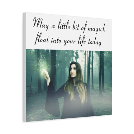 Magick in the Forest Matte Canvas Wall Art — "May a little bit of magick float into your life today"