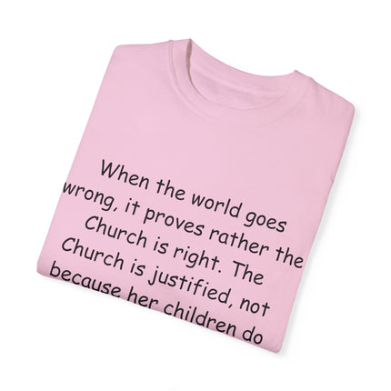 Inspirational T-Shirt – G.K. Chesterton Quote – Unisex Fit